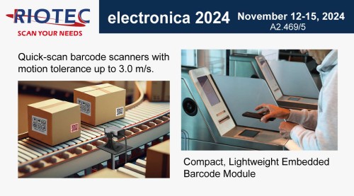 RIOTEC Showcases High-Speed Barcode Scanners and Embedded Solutions at electronica 2024 (Booth No. A2.469/5)